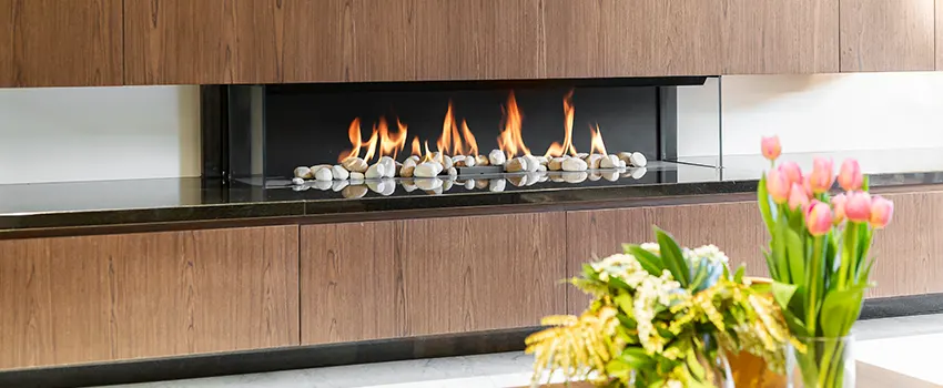 Double-height Fireplace Design Refurbishment in Placentia, California