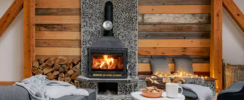 Thelin Hearth Products Direct Vent Gas Stove Fireplace Inspection in Placentia, California